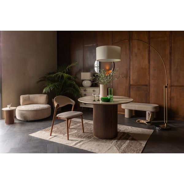 Brūns/bēšs vilnas paklājs 160x230 cm Briton – Dutchbone-image-1