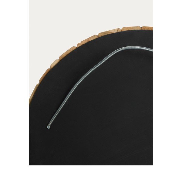 Sienas spogulis ar masīvkoka rāmi ø 80 cm Eliptic – Kave Home-image-4