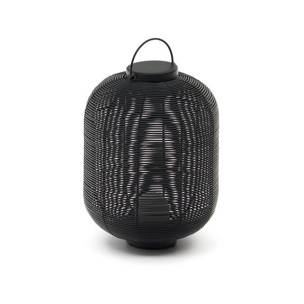 Melna LED galda lampa ar regulējamu spilgtumu (augstums 37 cm) Saranella – Kave Home-image-3