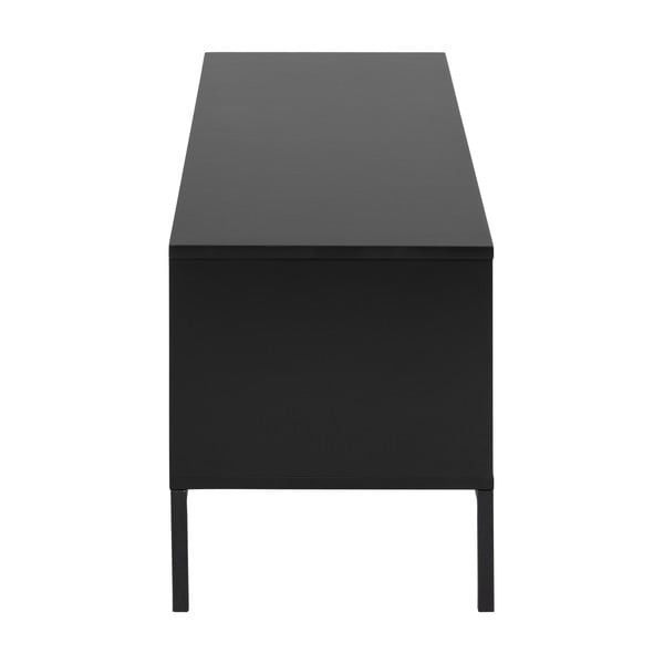 Melns TV galdiņš ar oškoka imitāciju 140x45 cm Seaford – Actona-image-4