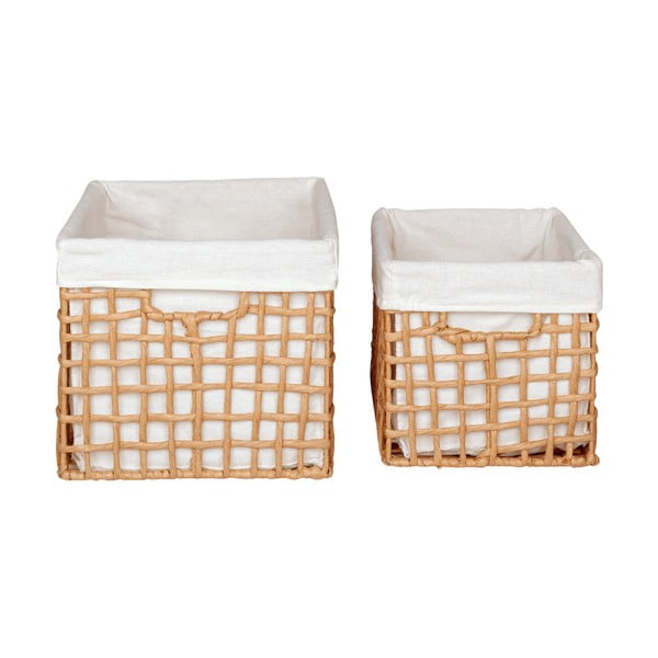 Uzglabāšanas grozi (2 gab.) 25x35x22 cm Bustelo – House Nordic-image-3