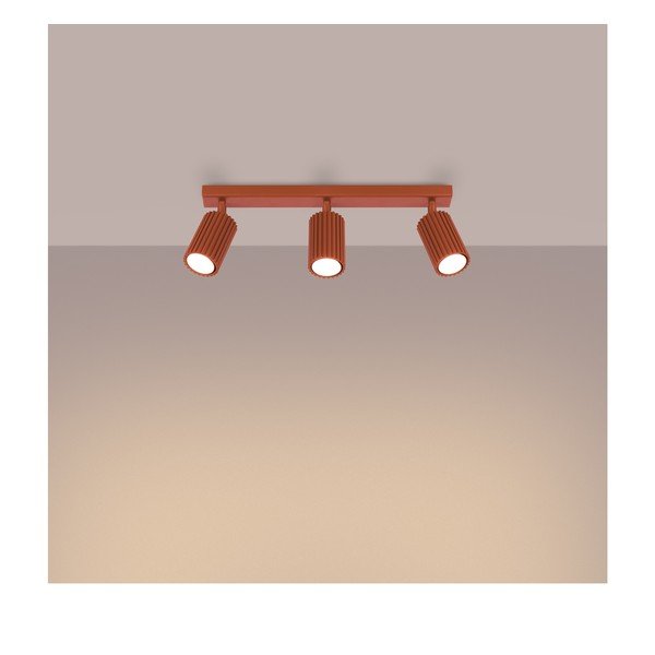 Ķieģeļu sarkana prožektora tipa lampa 6,5x45 cm Gleam – Sollux-image-2