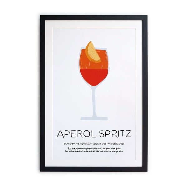 Ierāmēts plakāts Really Nice Things Aperol, 40 x 50 cm