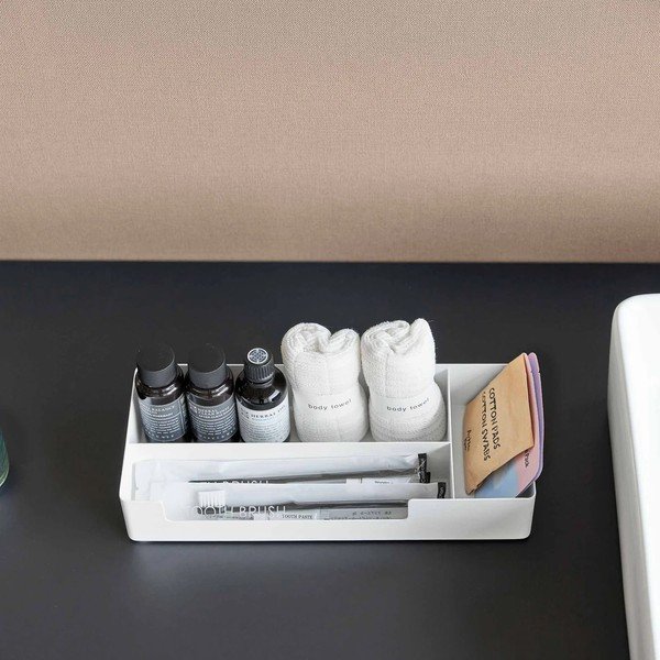 Balts metāla vannas istabas organizators Amenity – YAMAZAKI-image-1