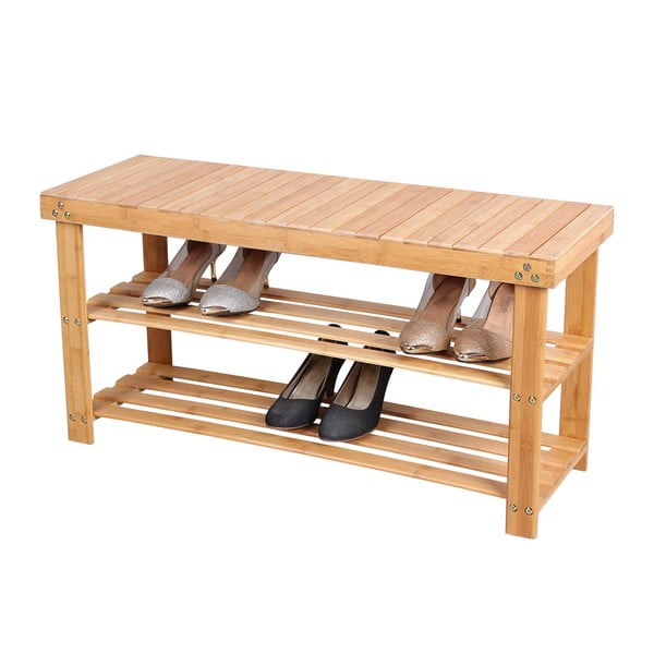 Bambusa plaukts 8 apavu pāriem Songmics, platums 90 cm-image-3