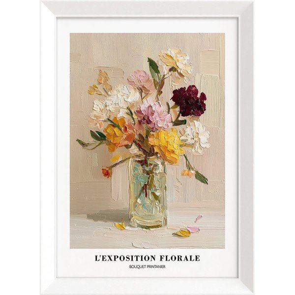 Drukāta glezna ar rāmi 56x75 cm Sunny Bouquet – Styler