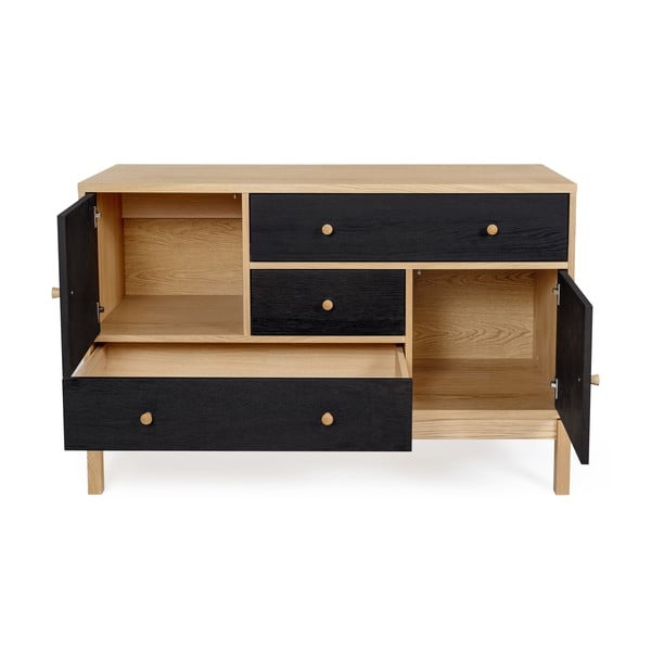 Melnā un brūnā kumode Woodman AbbeyWood-image-4