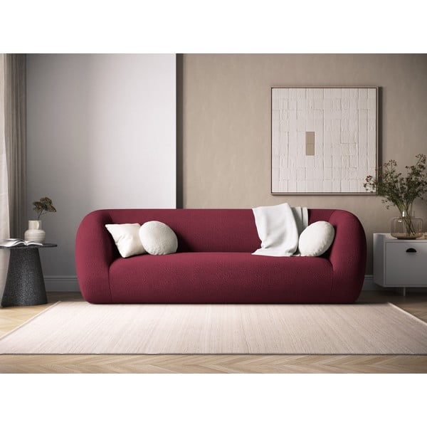 Bordo dīvāns no buklē auduma 230 cm Essen – Cosmopolitan Design-image-1