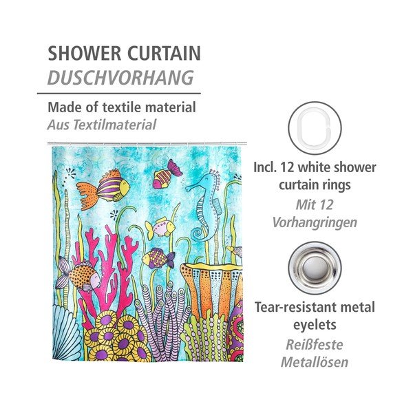 Dušas aizkars 180x200 cm Rollin'Art Ocean Life – Wenko-image-4