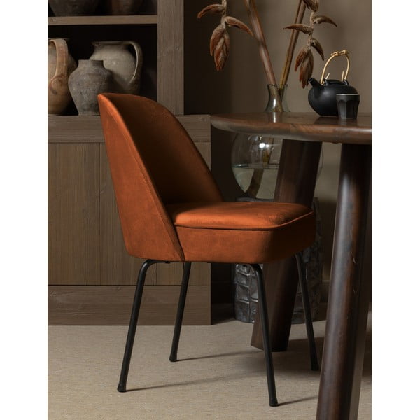 Ķieģeļu sarkani samta pusdienu krēsli (2 gab.) Vogue – WOOOD-image-1