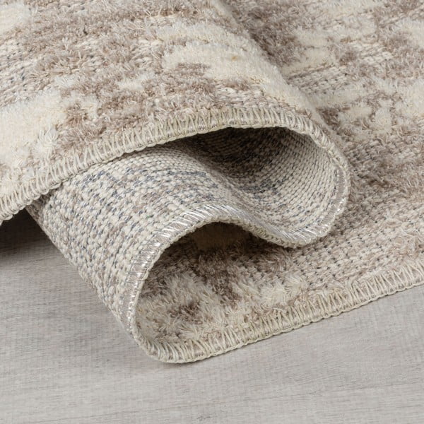 Pelēkbēšs mazgājams paklājs 78x150 cm Connely – Flair Rugs-image-2