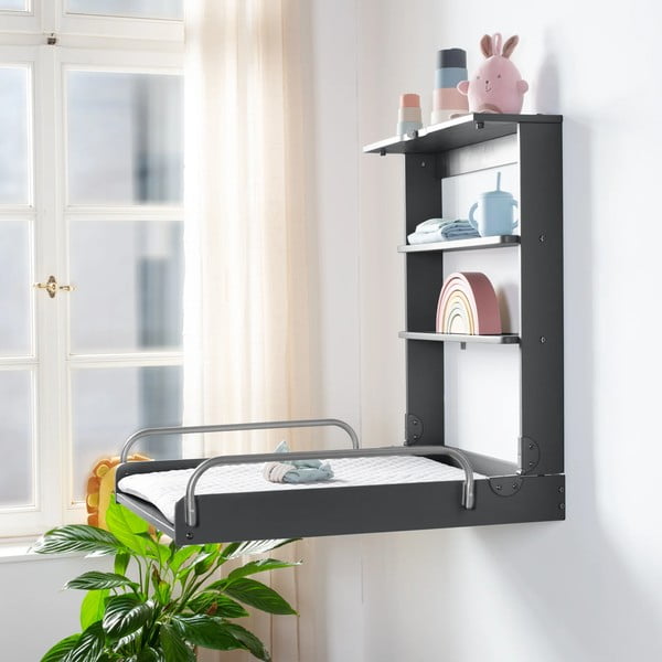 Antracīta pelēks piekaramais pārtinamais galds Roba style – Roba-image-4