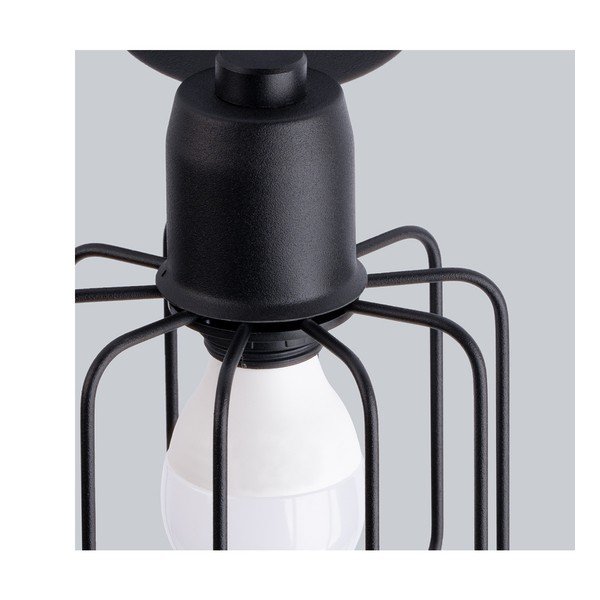 Melna griestu lampa ø 10 cm Salom – Sollux-image-2