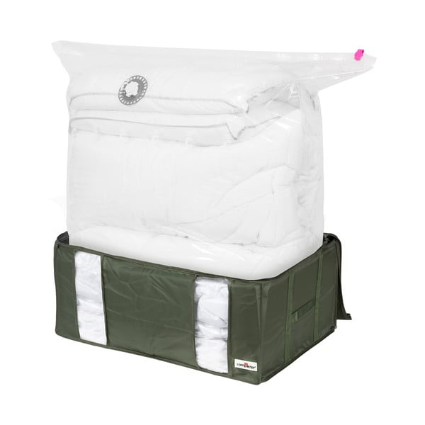 Vakuuma tekstila drēbju uzglabāšanas kaste 65x45x27 cm Ecologik – Compactor-image-4