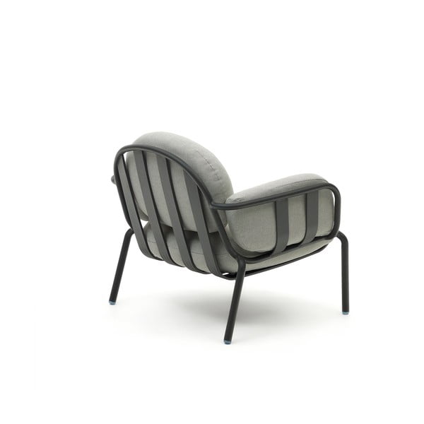 Pelēks metāla dārza atpūtas krēsls Joncols – Kave Home-image-3