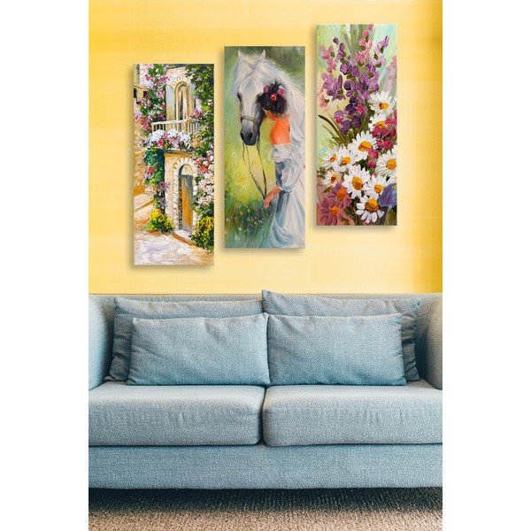 Gleznas (3 gab.) 20x50 cm – Wallity-image-1