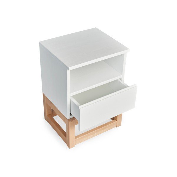 Naktsskapītis no priedes masīvkoka SKANDICA Karin-image-2