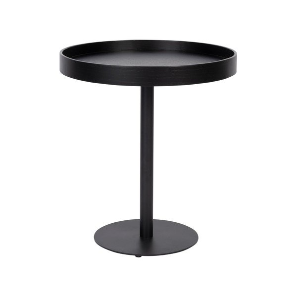 Apaļš sānu galdiņš ar ozolkoka imitācijas galda virsmu ø 40 cm Yuri S – White Label