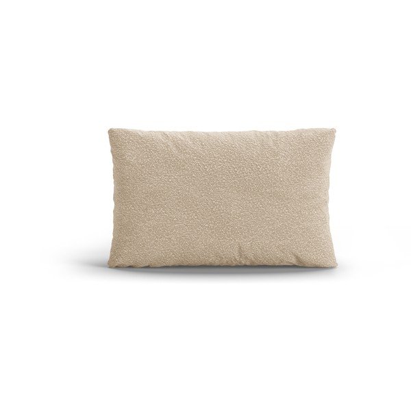 Bēšs dīvāna spilvens no buklē auduma Poppy – Micadoni 