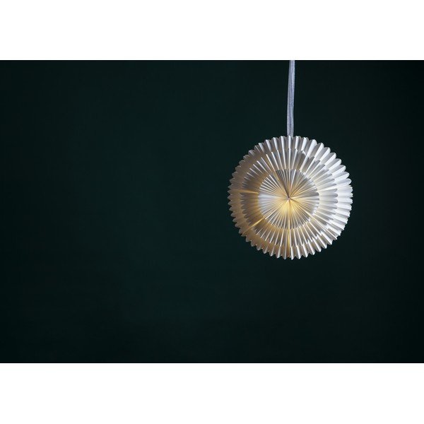 Balts Ziemassvētku gaismas dekors ø 50 cm Frost – Star Trading-image-4