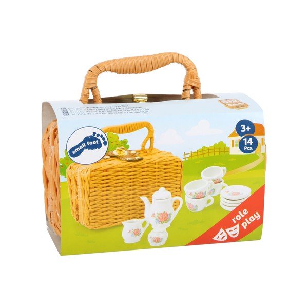 14 gabalu bērnu porcelāna komplekts ar futrālīti Legler Coffee-image-3