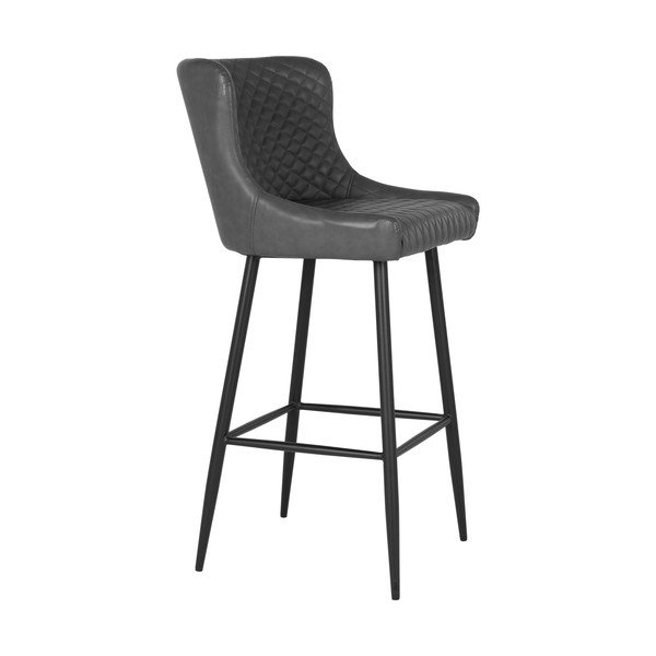 Tumši pelēks bāra krēsls 105 cm Dallas – House Nordic-image-1
