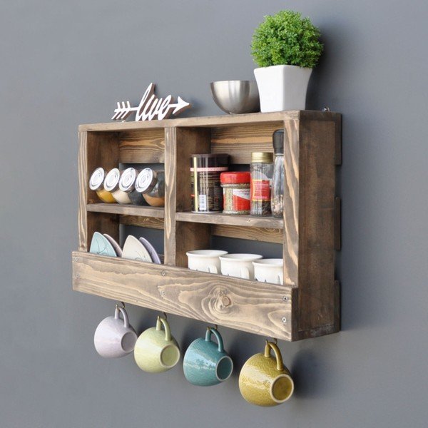 Koka sienas plaukts ar āķiem Ayako-image-3