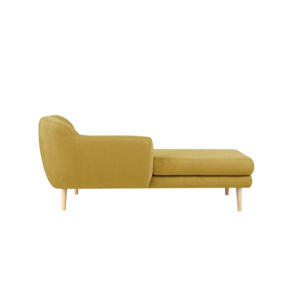 Dzeltens trīsvietīgs dīvāns ar labo stūri Mazzini Sofas Sardaigne-image-1
