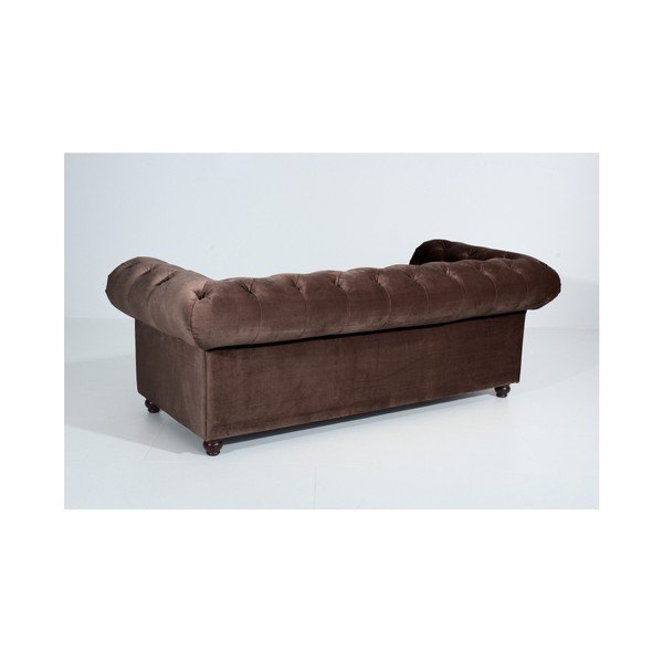 Tumši brūns dīvāns Max Winzer Orleans Velvet, 216 cm-image-1