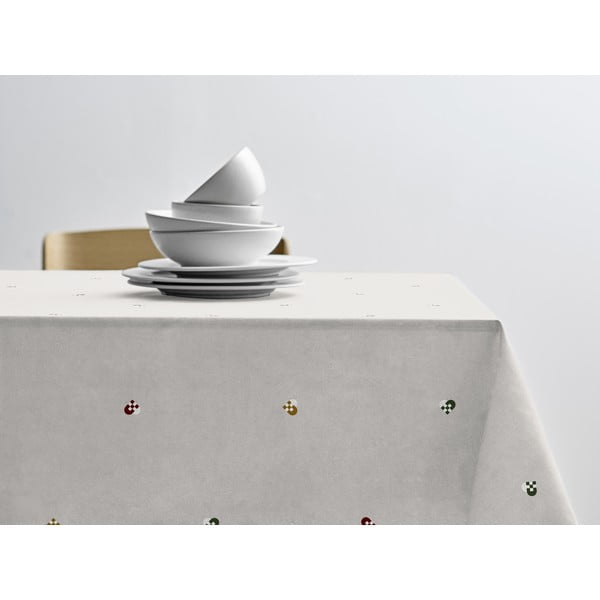 Kokvilnas galdauts 140x220 cm Hearts Embloidery – Södahl-image-1