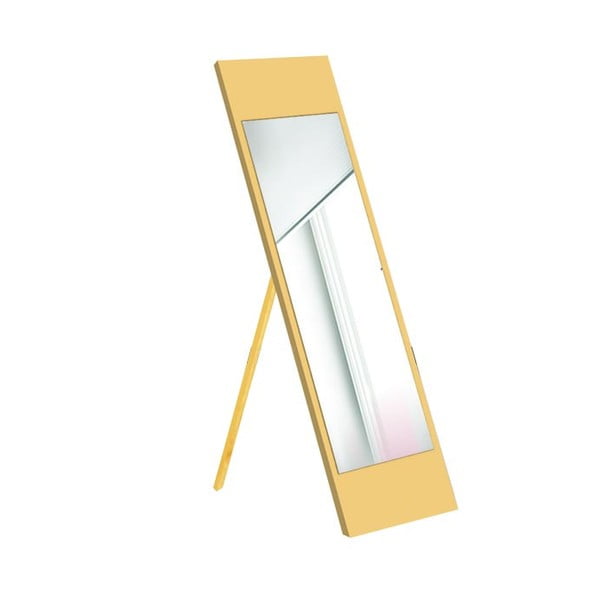 Grīdas spogulis ar dzeltenu rāmi Oyo Concept, 35 x 140 cm