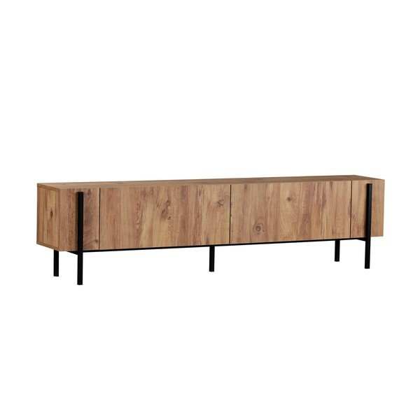 Dabīga toņa TV galdiņš ar priedes koka imitāciju 180x45x30 cm Nexus – Kalune Design