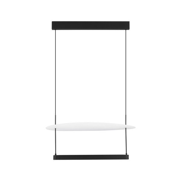 Balta/matēti melna alumīnija LED piekaramā lampa ar regulējamu spilgtumu ø 60 cm Diona – Nova Luce