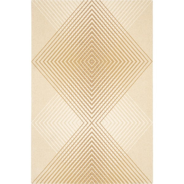 Bēšs vilnas paklājs 133x180 cm Chord – Agnella