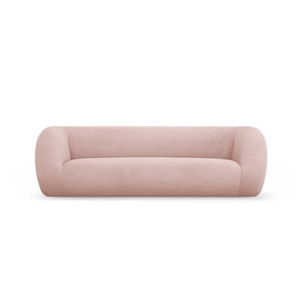 Gaiši rozā dīvāns no buklē auduma 230 cm Essen – Cosmopolitan Design