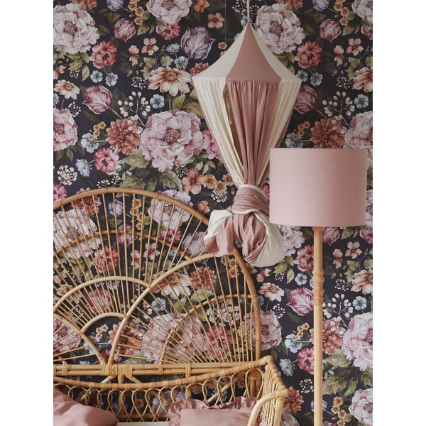 Balts/rozā kokvilnas baldahīns Powder Pink Circus – Moi Mili-image-4