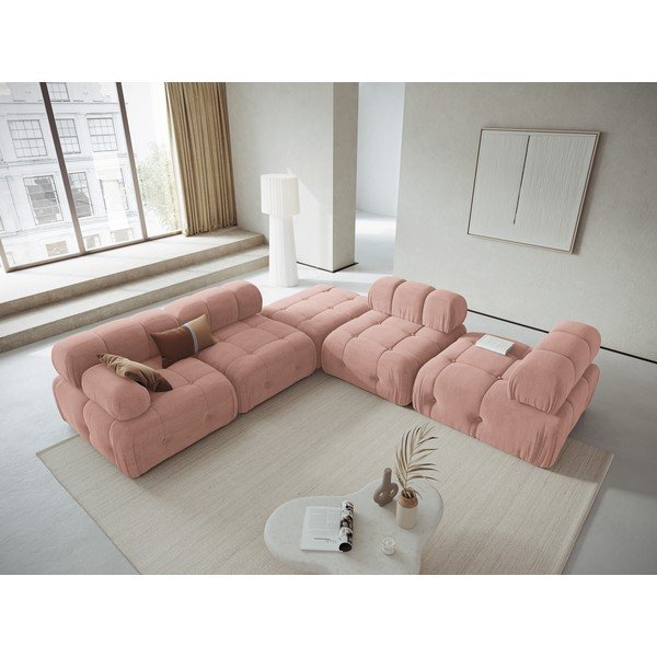 Gaiši rozā modulārais dīvāns Ferento – Cosmopolitan Design-image-1
