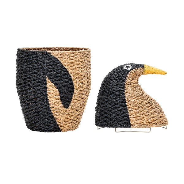 Bērnu rotaļlietu uzglabāšanas grozs ar vāku Bloomingville Mini Tazia-image-1