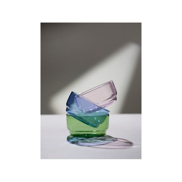 Zilas stikla bļodiņas (2 gab.) 500 ml Torino – Lyngby Glas-image-3