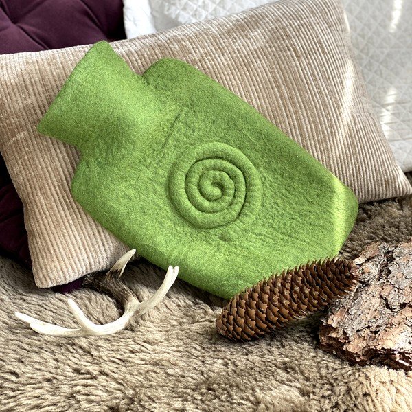 Termofors ar 100% merino vilnas pārvalku Classic - Hugo Frosch-image-2
