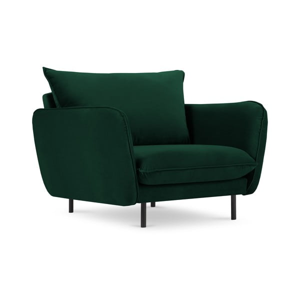 Tumši zaļš samta krēsls Vienna – Cosmopolitan Design