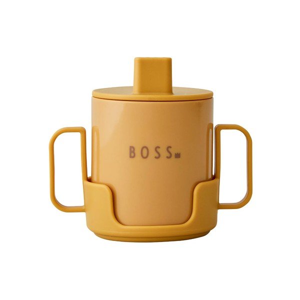 Sinepju dzeltenas bērnu krūzes dizaina burti Mini Boss-image-2