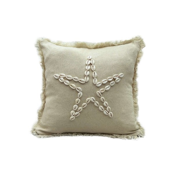 Kokvilnas spilvendrāna 43x43 cm Seashells – Mioli Decor