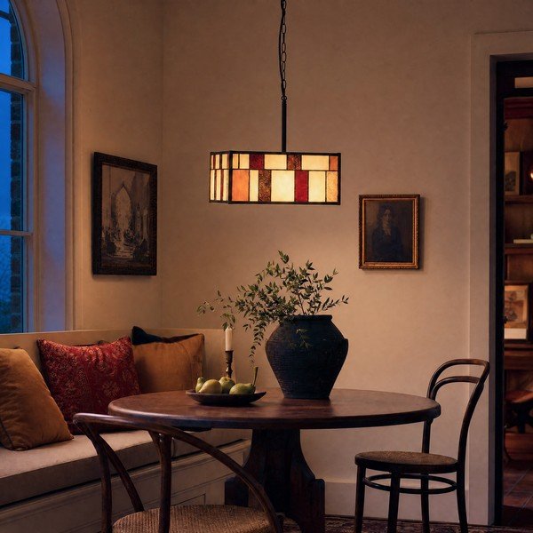 Metāla piekaramā lampa ar stikla abažūru Waldorf – Premier Housewares-image-1