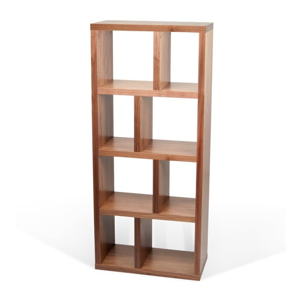 Brūns grāmatplaukts ar riekstkoka imitāciju 70x159 cm Berlin – TemaHome-image-2