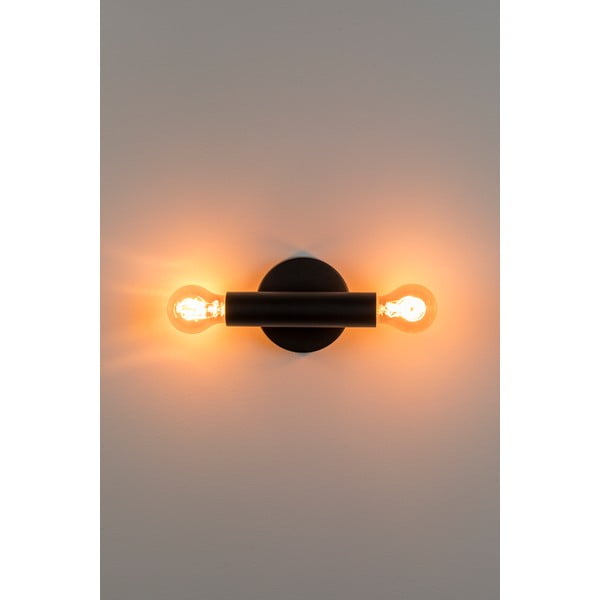 Melna sienas lampa Hawk – Zuiver-image-1