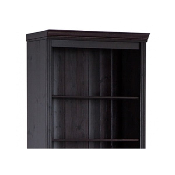 Brūns priedes masīvkoka grāmatplaukts 74x223 cm Anita – Støraa-image-3