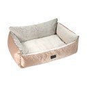 Zelta krāsas mājdzīvnieku gulta suņiem 100x70 cm Dog Fantasy Lux Platinum – Plaček Pet Products