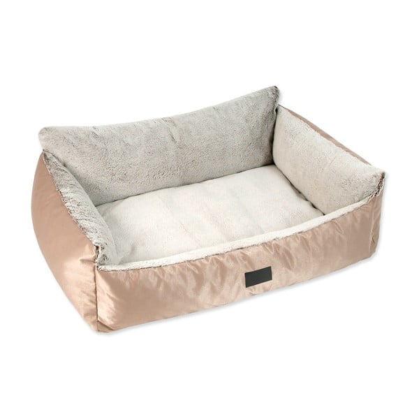 Zelta krāsas mājdzīvnieku gulta suņiem 78x60 cm Dog Fantasy Lux Platinum – Plaček Pet Products