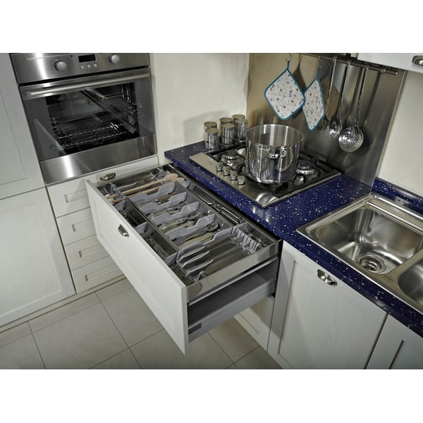 Pelēks galda piederumu organizators 33 x 46 cm Flexo – Elletipi-image-2